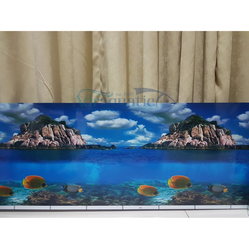 WALLPAPER AQUARIUM UK. 30CM MOTIF 9067 BACKGROUND AQUASCAPE (PER 1