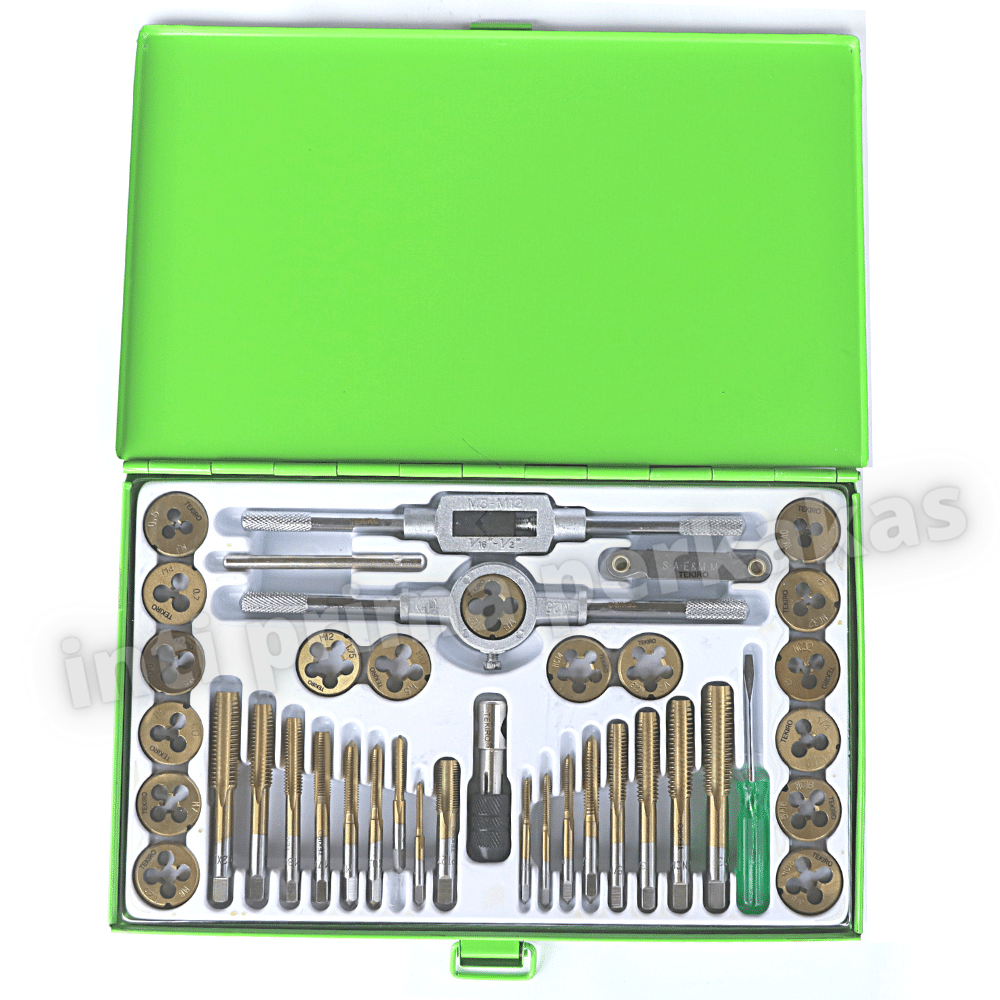 TEKIRO Hand Taps And Dies Set 40 Pcs Tap Set dan Snei 40 Pcs Tekiro