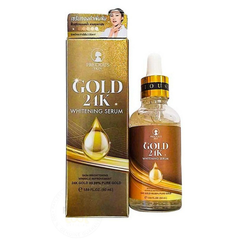 Precious Skin Thailand Gold 24K Whitening Serum 50ml / Serum Wajah / Whitening Serum 50ml