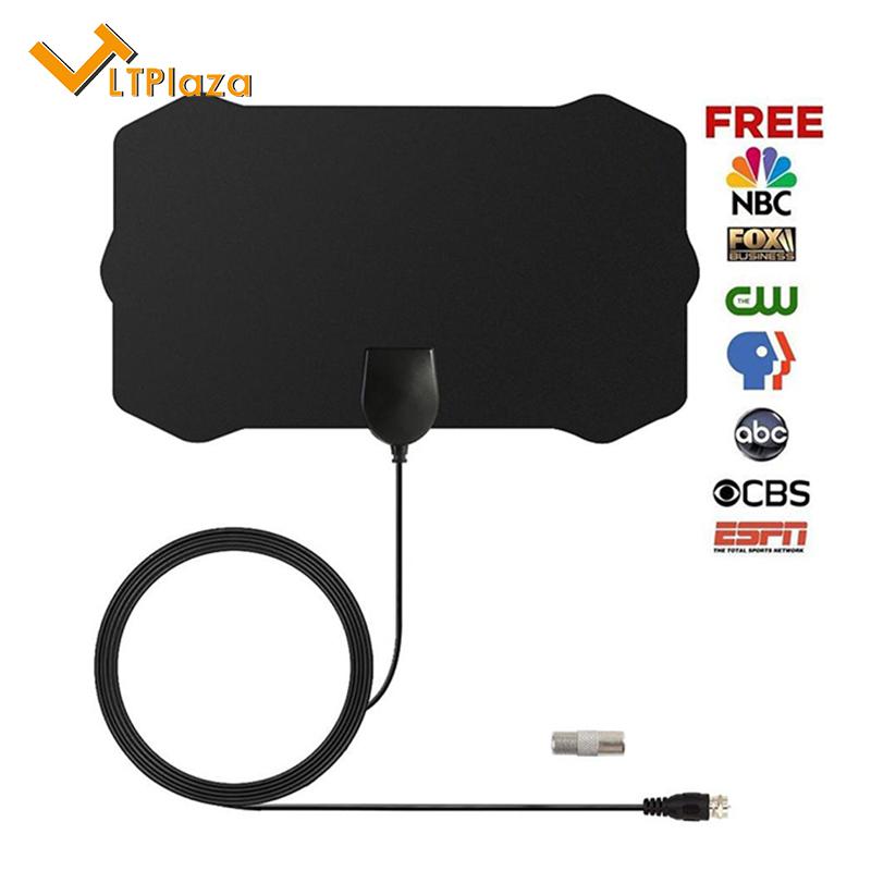 50 Miles Indoor Digital TV Antenna Signal Amplifier HDTV Booster F Male USB IEC