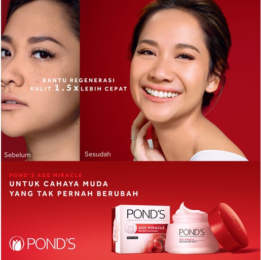 COD -Piorashop/Ponds Age Miracle Night Cream 10G/anti kerut/penghilang flek  hitam | Lazada Indonesia