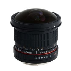 Samyang Lensa 8mm F/3.5 Aspherical IF MC Fisheye CS II AE DH For Nikon - Hitam