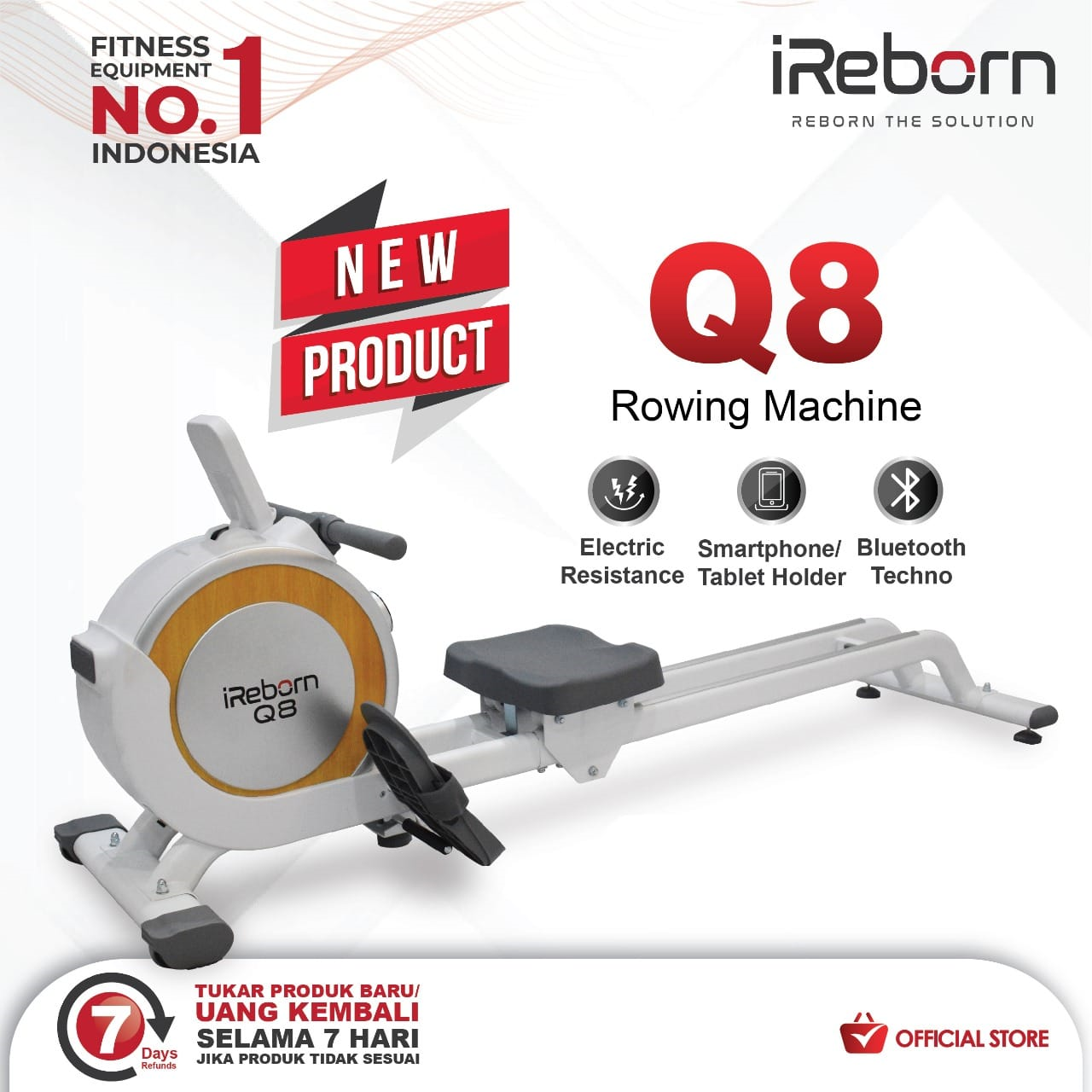 Ireborn York Perform 210 Rowing Machine Free Ongkir Rakit Alat