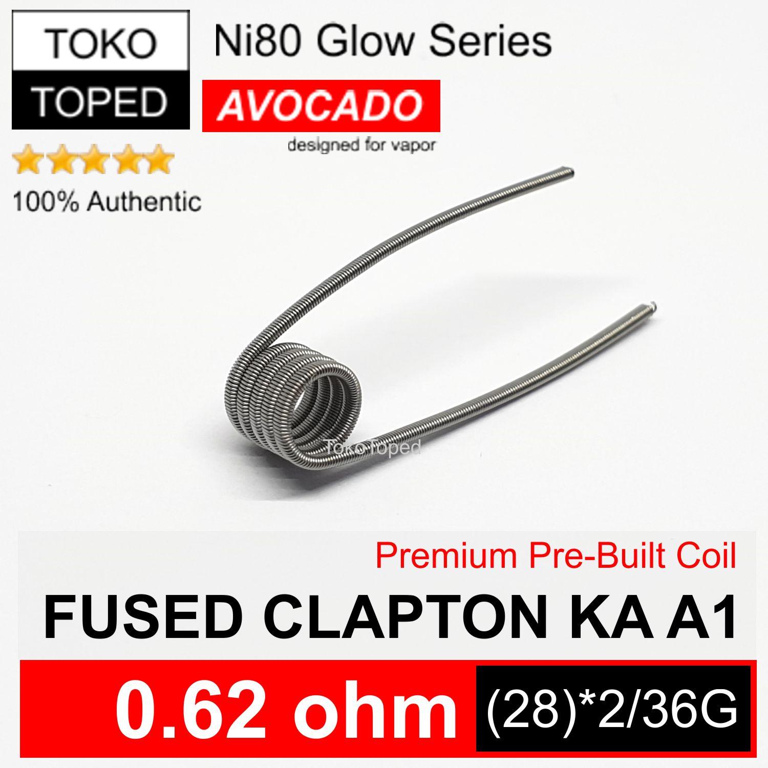 Authentic Avocado Fused Clapton Kanthal A1 Coil 0 62 Ohm Khantal Lazada Indonesia