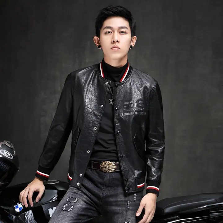 Autumn 2020 Full Grain Leather Motorcycle Coat Men S Genuine Made Korean Slim Jacket Baseball Uniform Short Single Fashion Lazada Ph - What Is Full Grain Leather Made Of Autumn 2020 Full Grain Leather Motorcycle Coat Men S Genuine Made Korean Slim Jacket Baseball Uniform Short Single Fashion Lazada Ph - What Is Full Grain Leather Made Of