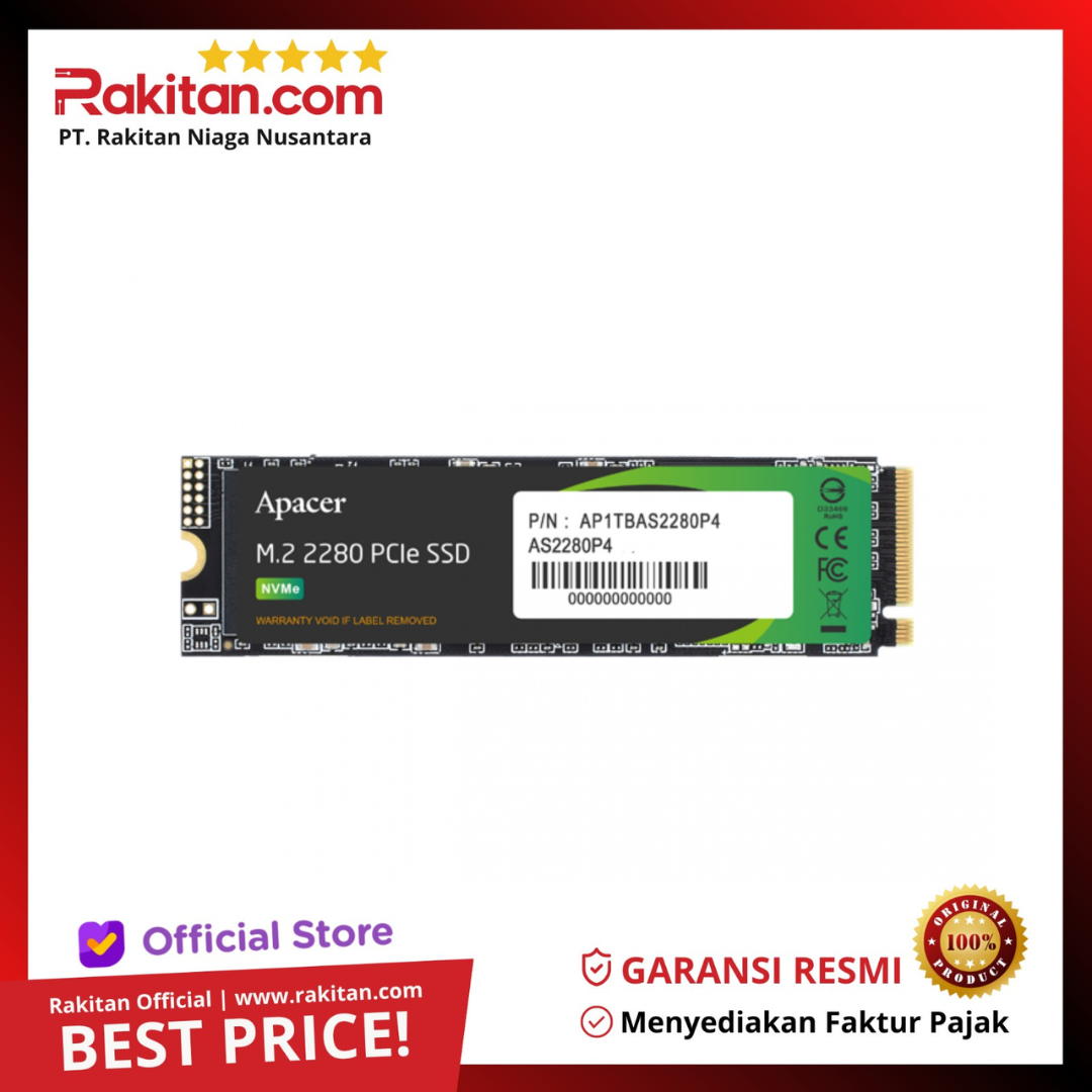 SSD Apacer AS2280P4 M.2 NVME 256GB 512GB 1TB PCIe Gen3 x4 | Lazada ...