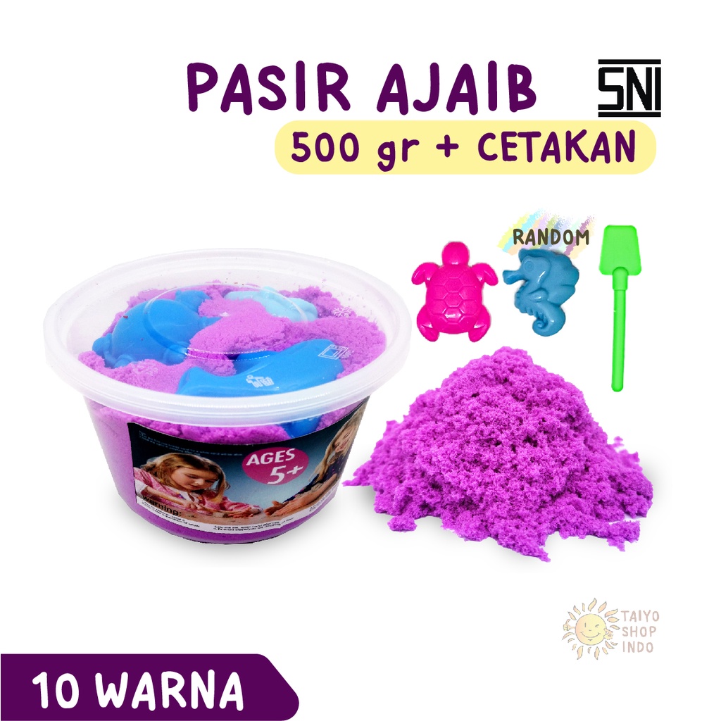 Jual Pasir Kinetik 500 gram Pasir Ajaib Mainan Edukasi Play Sand