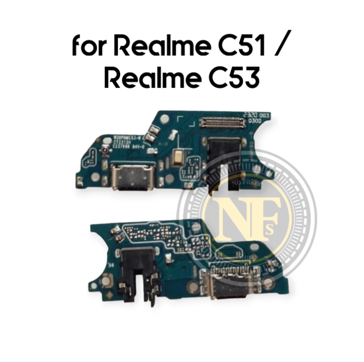 Flexibel Konektor charger Realme C51 | Pcb / Papan Cas + Mic C53