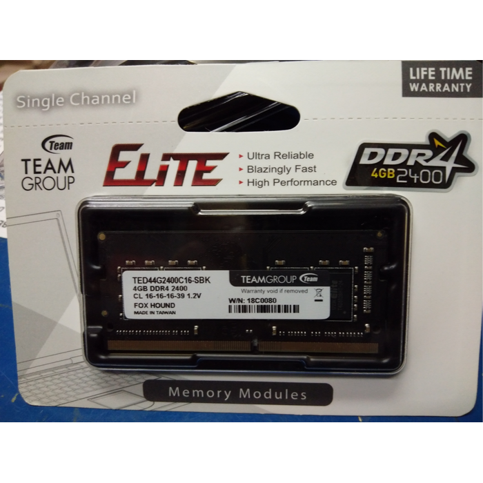 TEAM ELITE SODIMM DDR4 4GB 2400Mhz LAPTOP MEMORY Lazada Indonesia