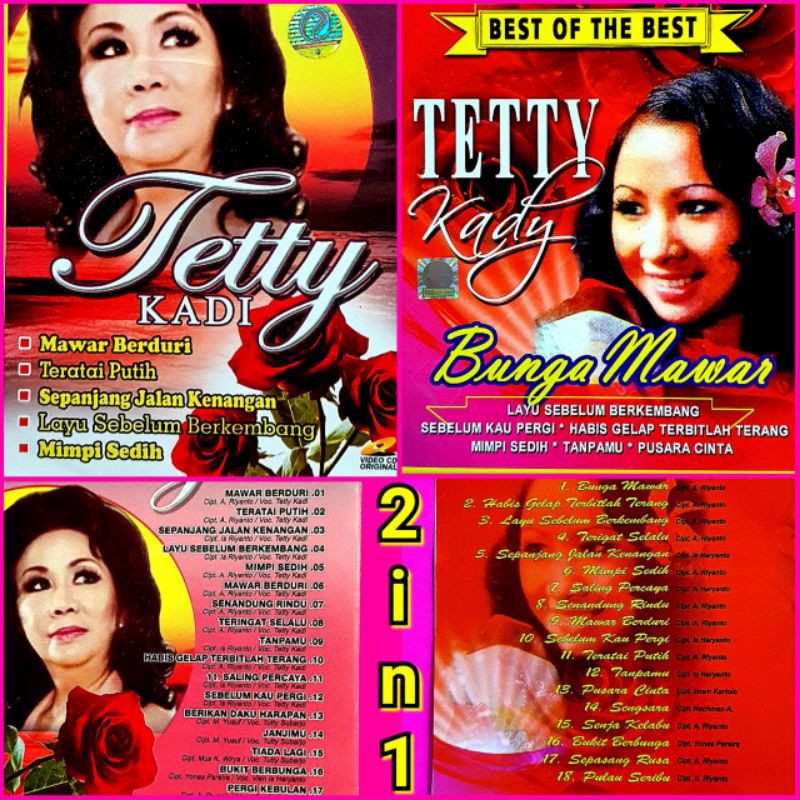 KASET VCD KARAOKE LAGU TETTY KADI-LAGU TETTY KADI-VCD KARAOKE TEMBANG ...
