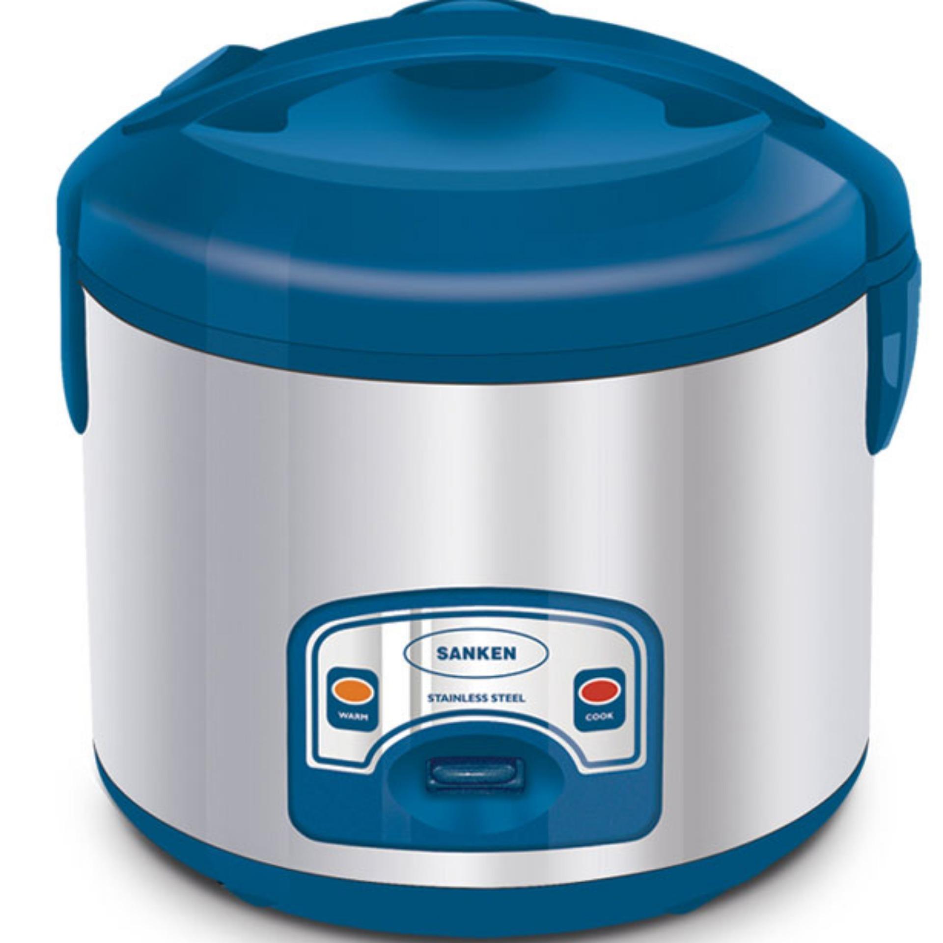 Sanken Rice Cooker 1.8 Liter 6 in 1 Premium Stainless Steel - SJ2000SP / SJ1999SP / SJ2200 - FREE ONGKIR Jabodetabek