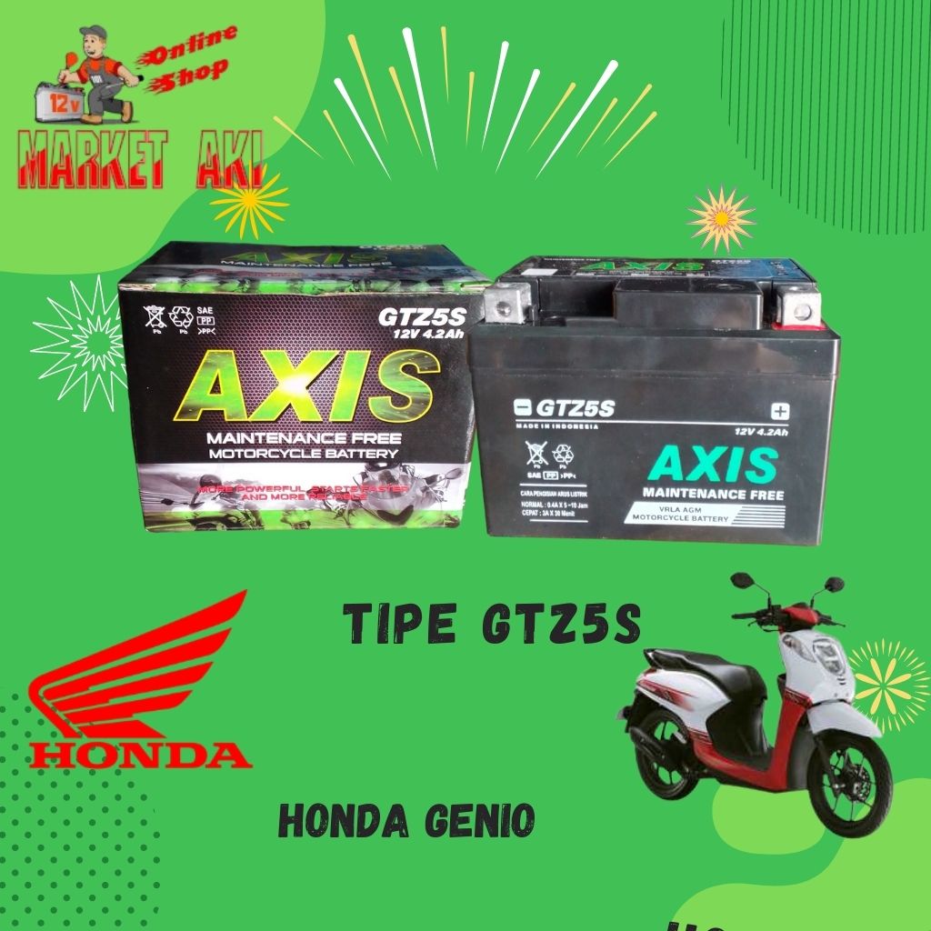 Aki Motor Honda Genio | Lazada Indonesia