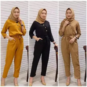 baju jumpsuit lazada