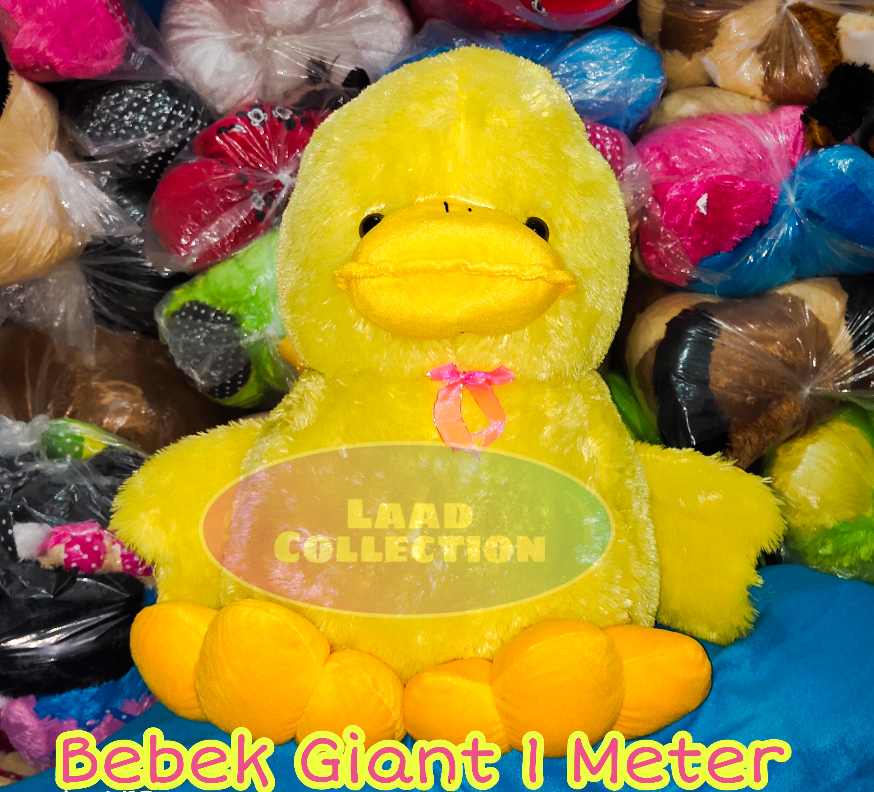Boneka Bebek Giant Uk 1 Meter Bebek Super Gemuk Bebek Kuning Lazada Indonesia
