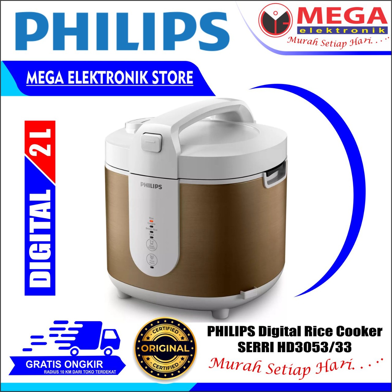 philips digital rice cooker hd3053