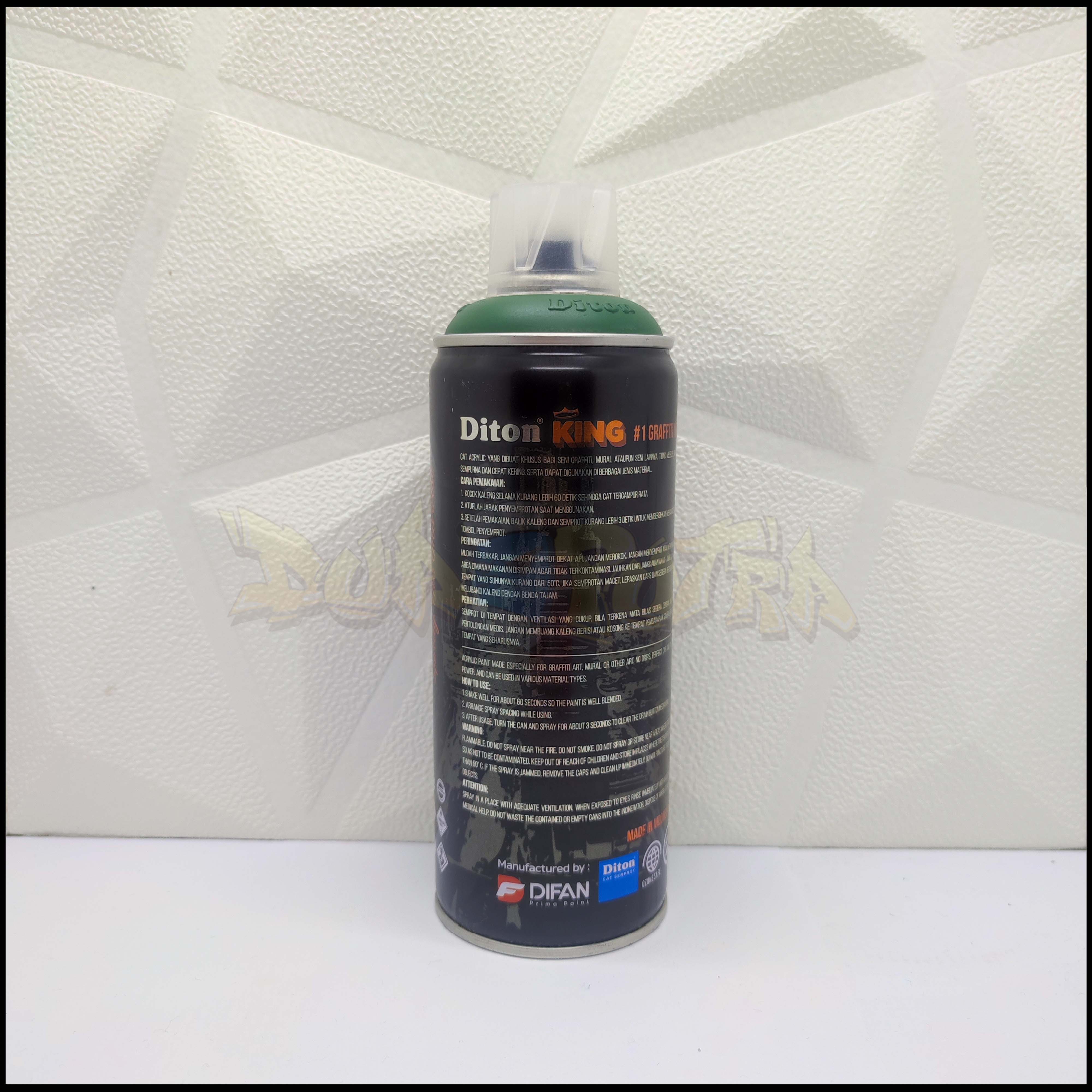 Cat Semprot Graffiti Diton King 400ml DK 332 Zamrud Cat Semprot