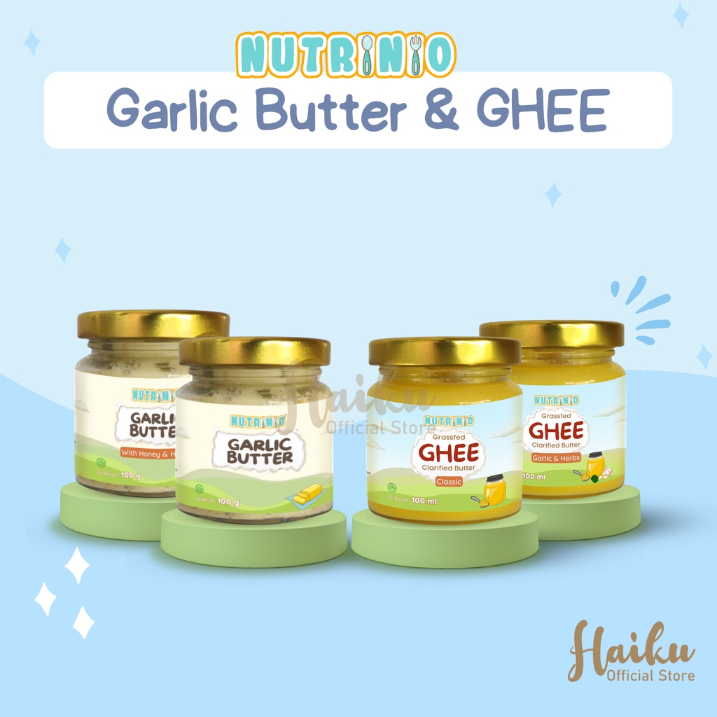 NUTRINIO GHEE & Garlic Butter 100 ml / GHEE classic Garlic & Herbs