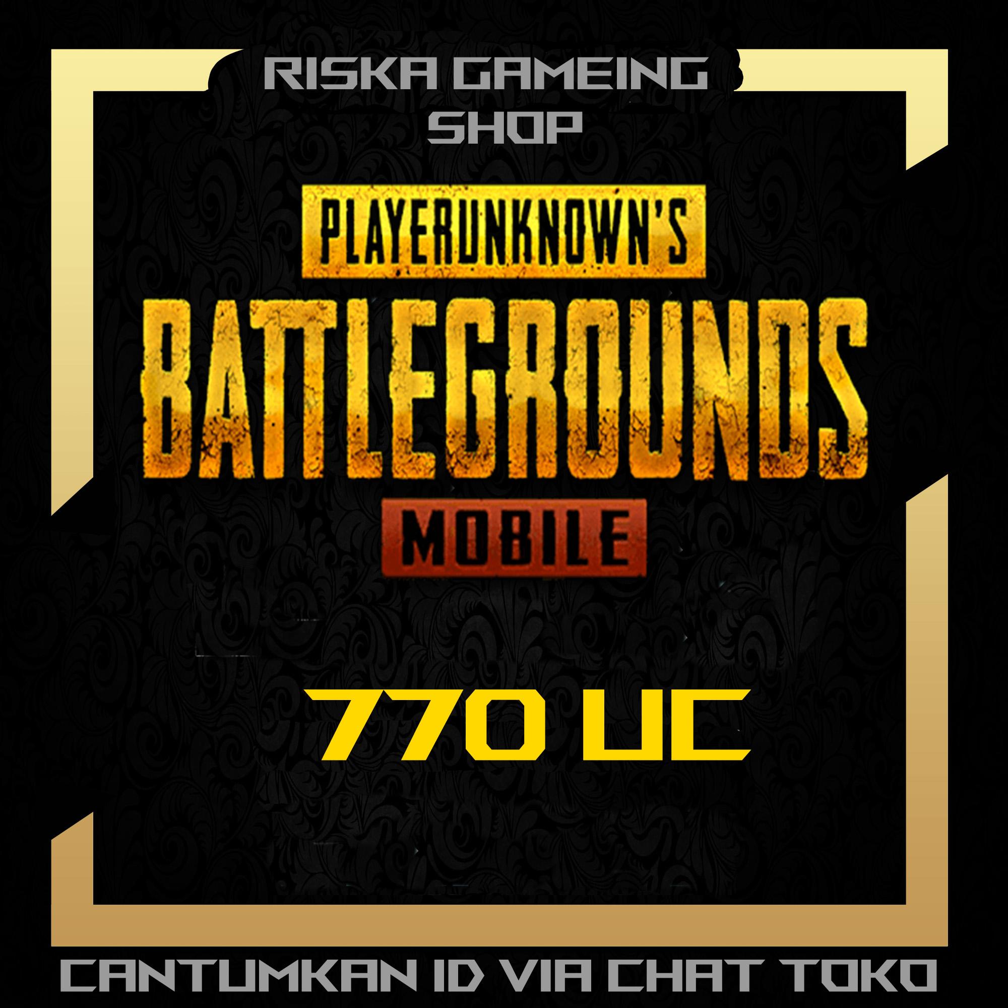 PlayerUnknown's Battlegrounds (PUBG) Mobile 770 UC Cash - Legal Via ID