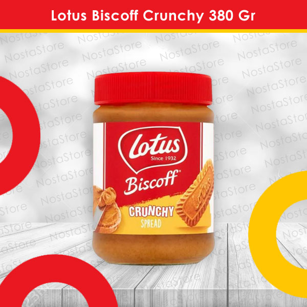 Lotus Biscoff Crunchy Biscuit Spread 380 Gr Halal Selai Premium Import