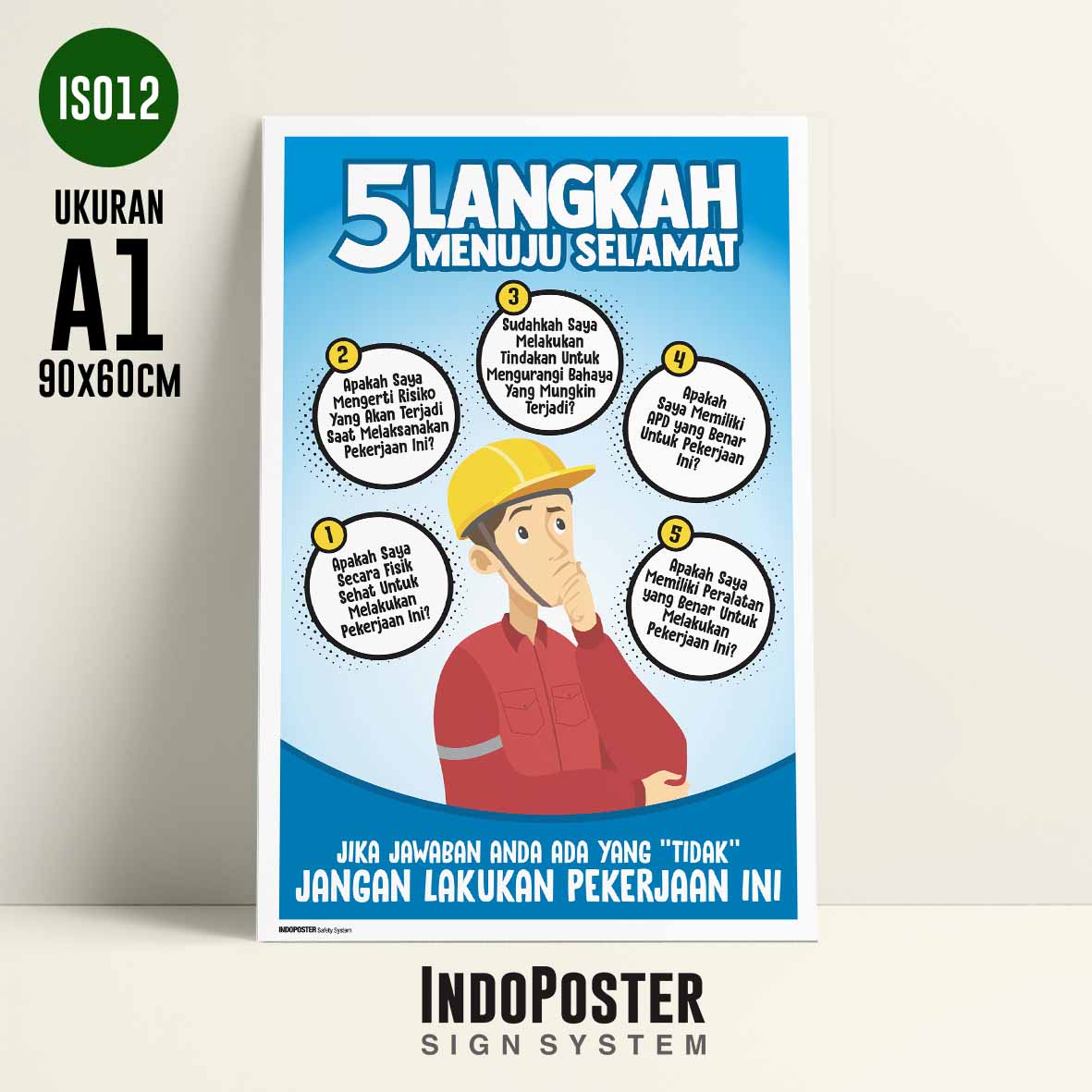 Poster Safety K3 5 Langkah Menuju Bekerja Selamat Ukuran A1 Lazada Poster Safety K3 5 Langkah Menuju Bekerja Selamat Ukuran A1 Lazada