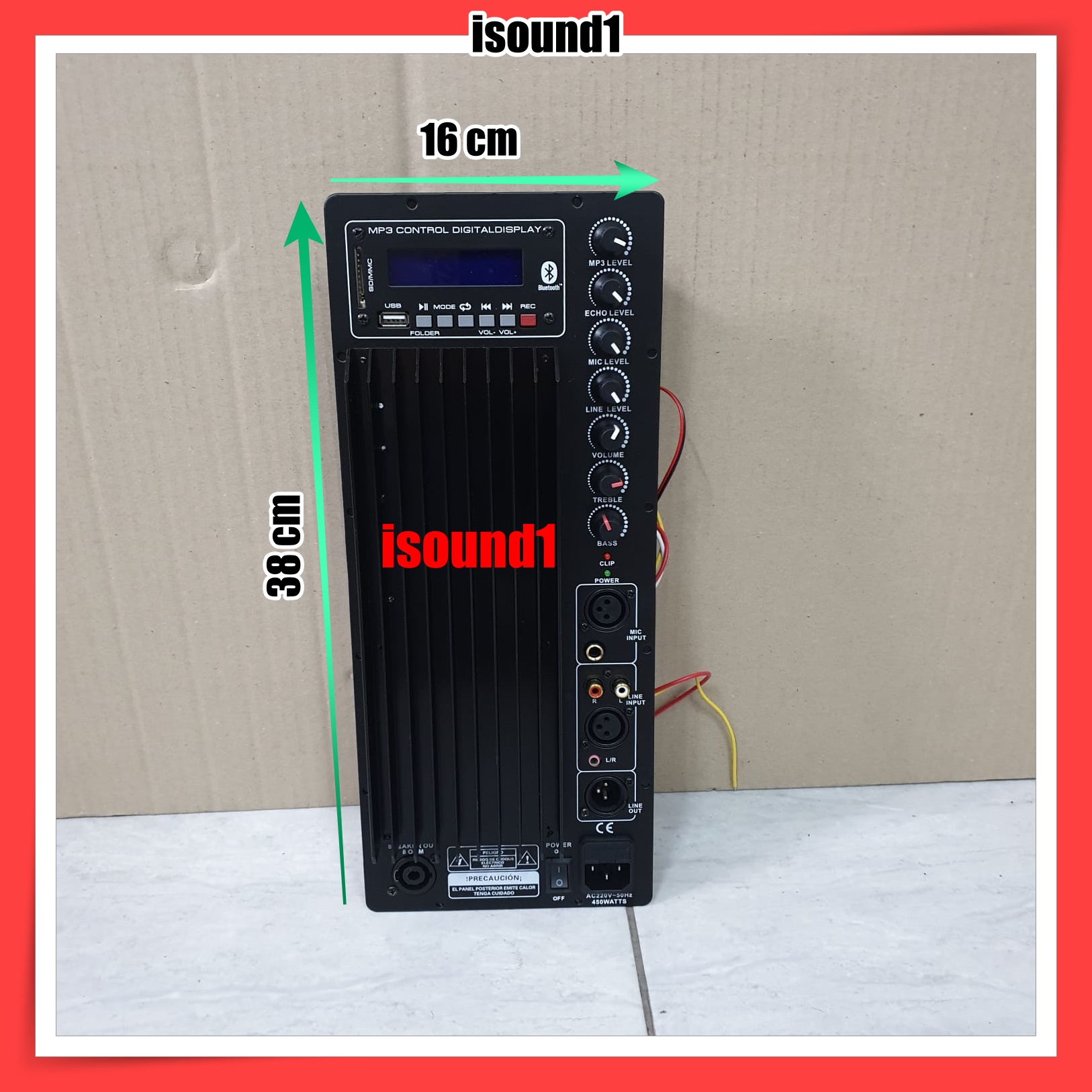 POWER KIT MESIN KIT SPEAKER AKTIF USB BLUETOOTH 1000 Watt Amplifier ...