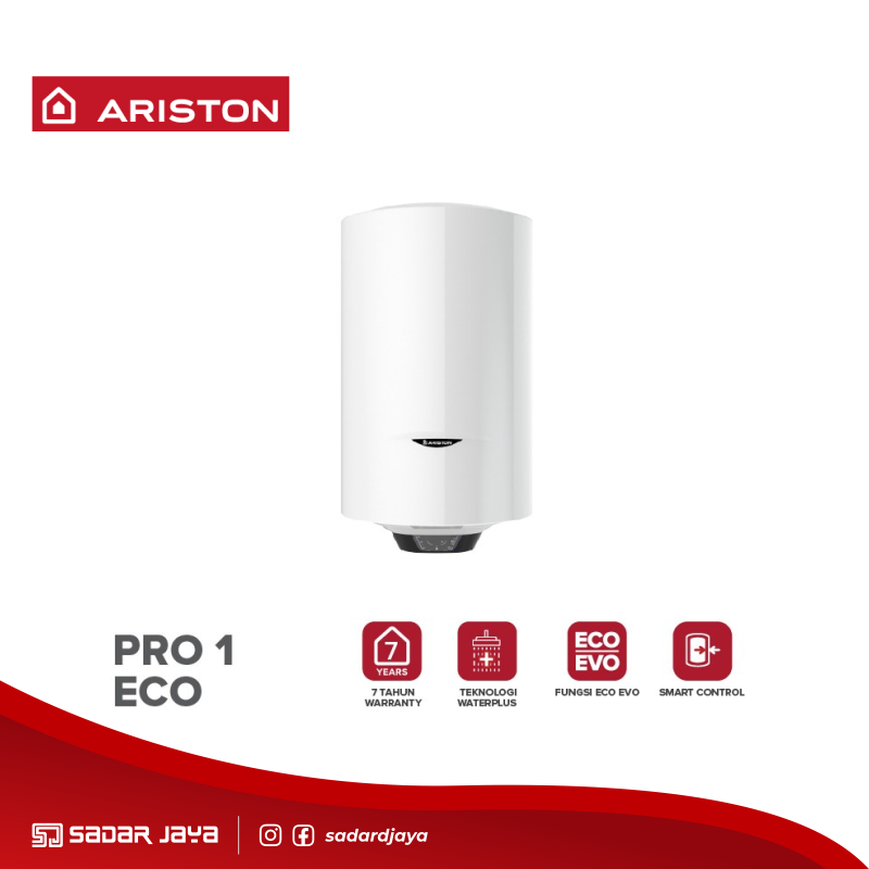 Ariston Pro1 Eco 80 Liter Water Heater Listrik 1200 Watt Vertikal