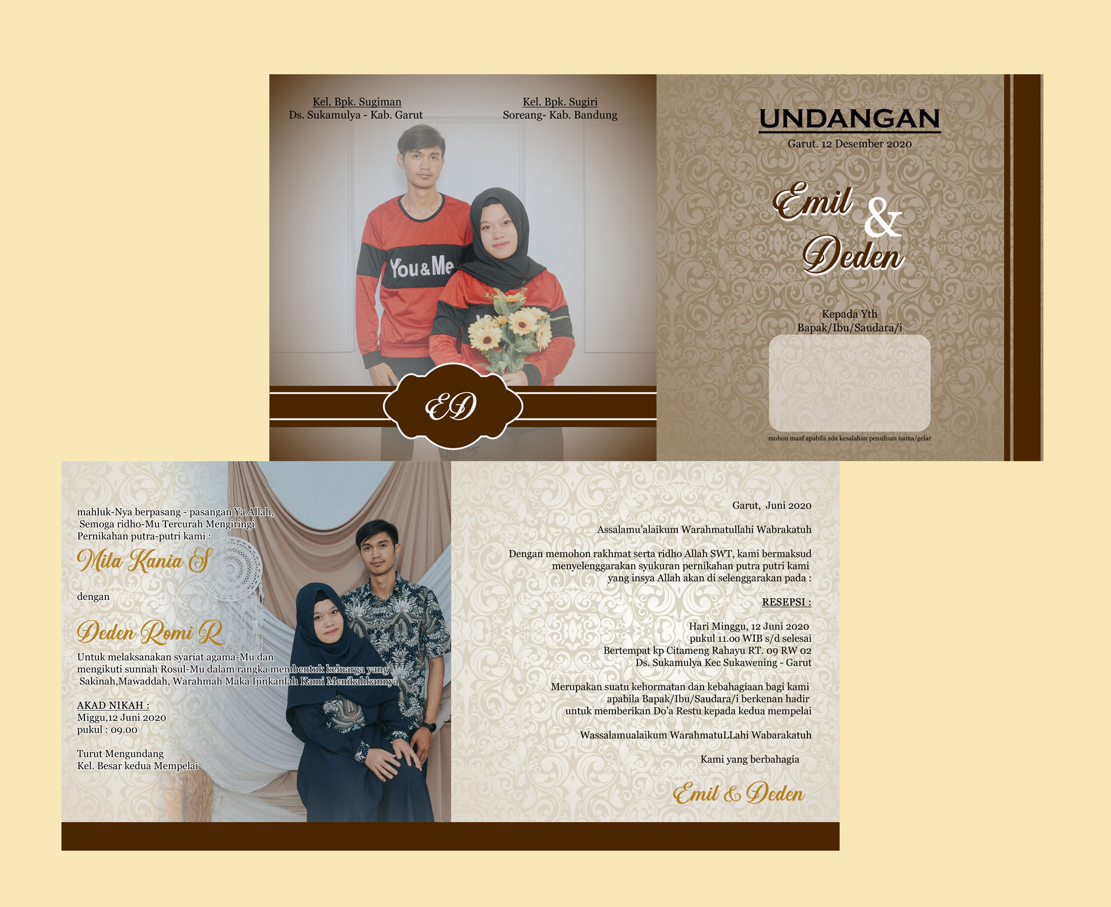 50 Undangan Undangan Pernikahan Khitanan Cetak Cepat Lazada Indonesia 4756