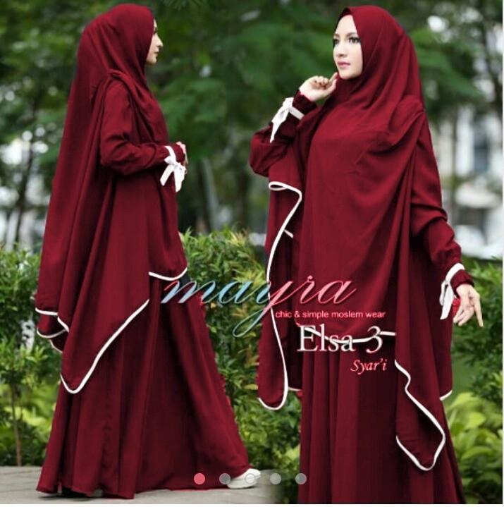 Grand LMS Maxi Dress Gamis Syarii Elsa Maroon Bahan Jersey Premium Fit to XL / Dress Muslimah / Hijab Muslim / Gamis Syari / Baju Muslim / Fashion Muslim / Dress Muslim / Setelan Muslim / Atasan Muslimah / Baju Bagus / Harga Grosir / Terbaru