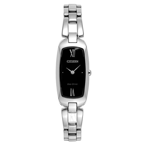 CITIZEN - Jam Tangan Wanita - Silver-Hitam - Stainless Steel - CT EX1100-51E NEW ECO DRIVE