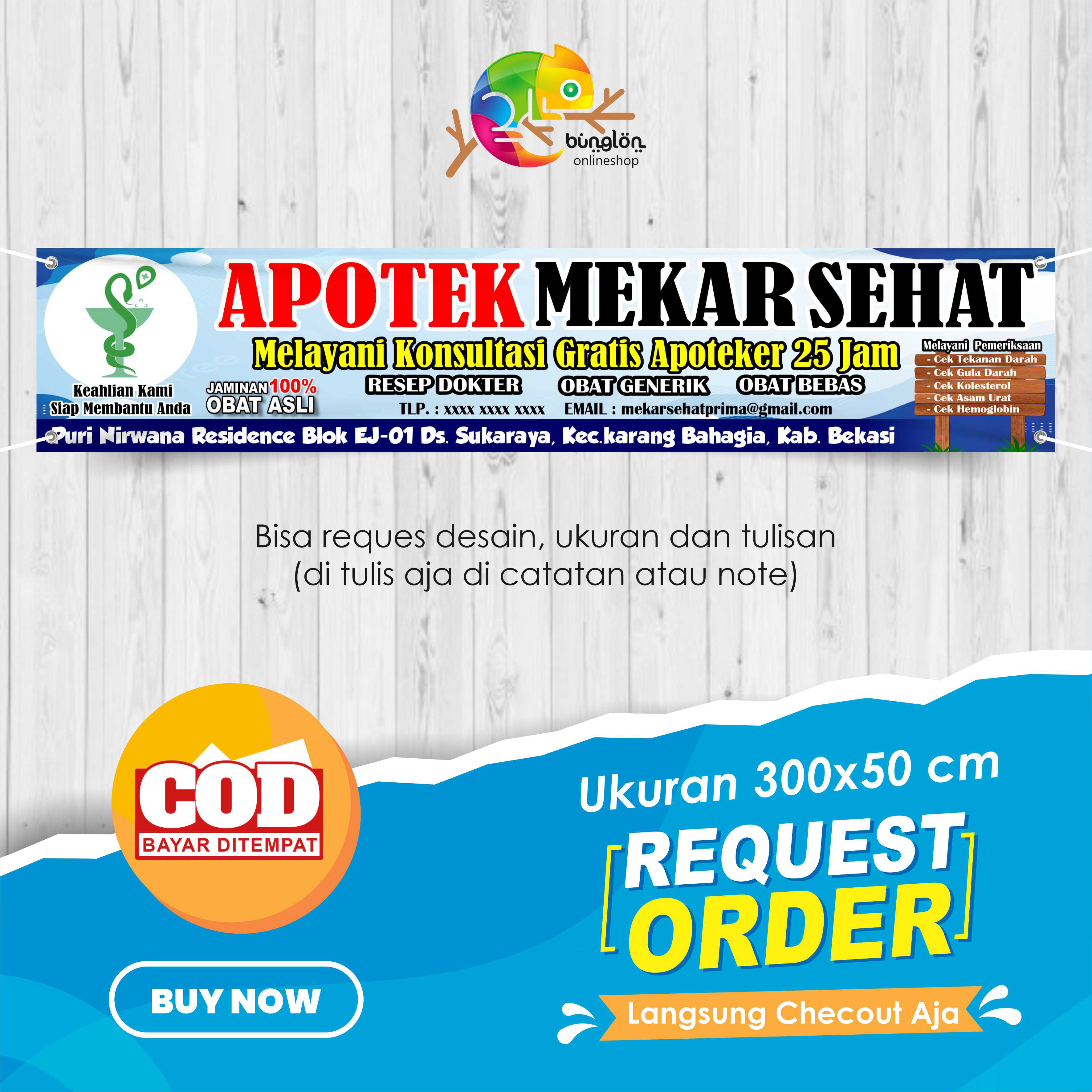 Spanduk Banner 300X50 Apotek Murah Berkulitas | Lazada Indonesia