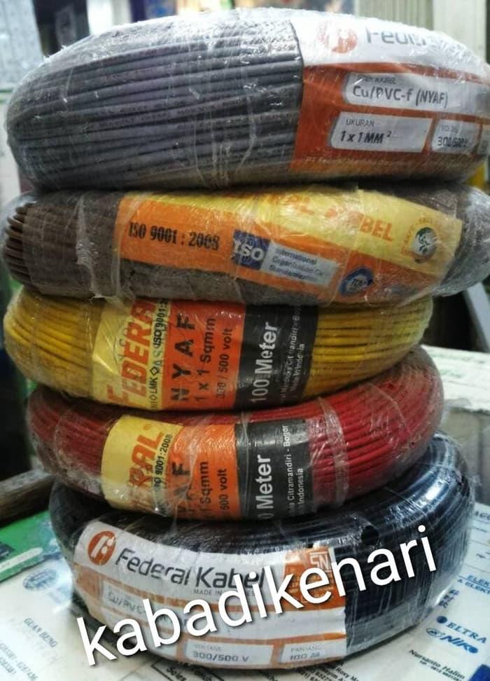 Kabel listrik serabut Federal NYAF 1X1MM BUKAN ETERNA ATAU SUPREME