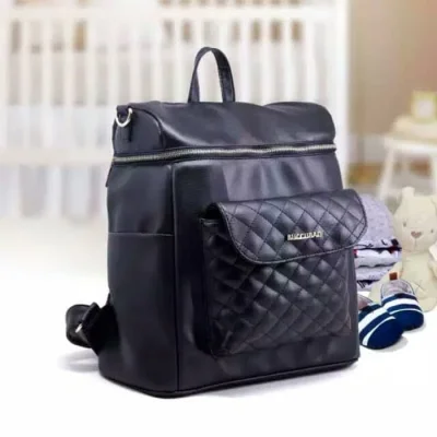 Promo Bulan ini Tas Bayi Besar Pretty Black 100% Original BUCCUBAG Diaper Bag Ransel Diskon