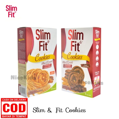Slim & Fit Cemilan Untuk Diet Sehat / Snack Slim Fit Cookies Camilan Saat Diet 10x22 gr
