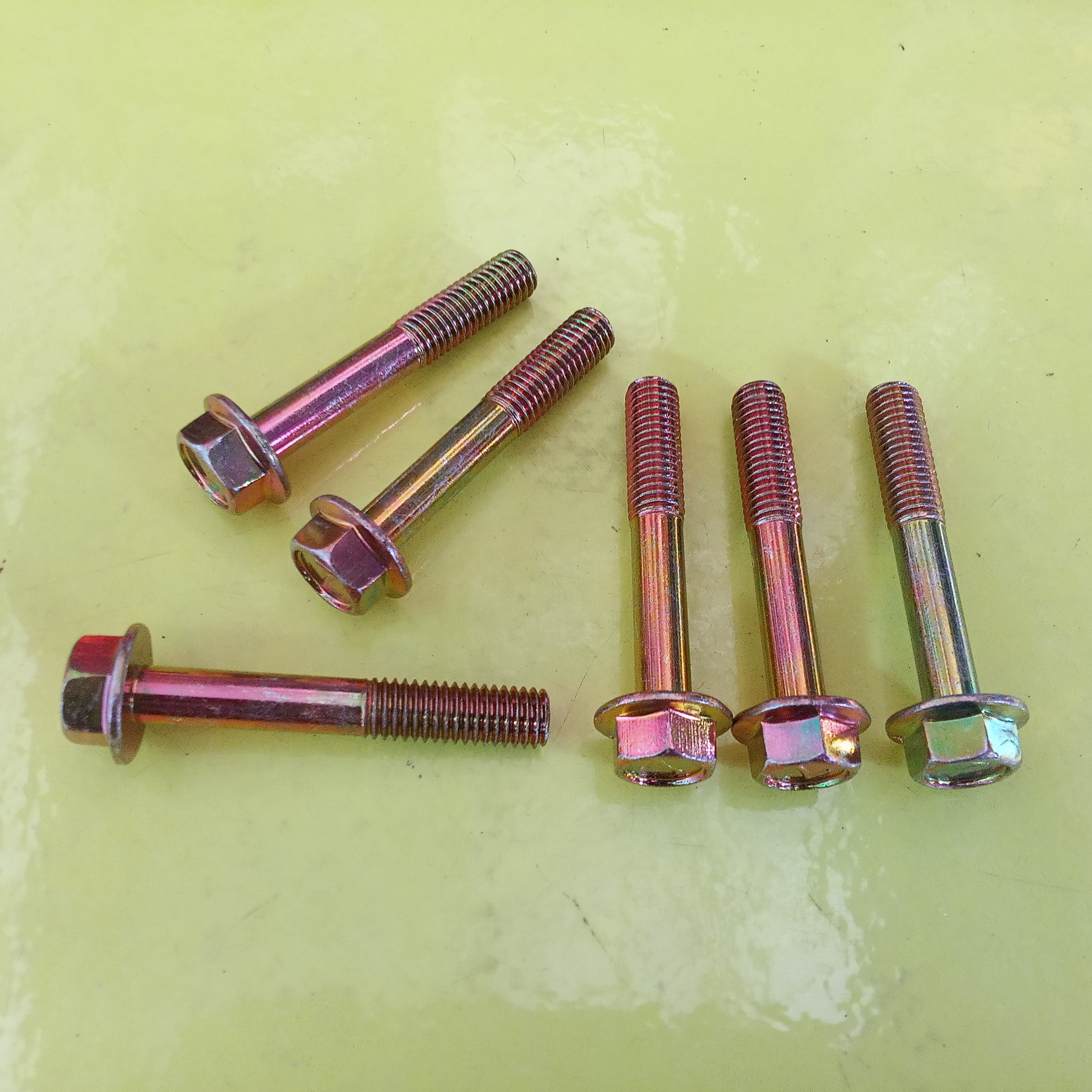 FLANGE BOLT KUNING M8 X 55 / BAUT 12 KUNCI 12 / BAUT TOPI M8 X 55 ...