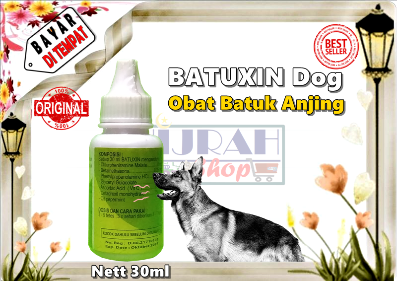 Obat Anjing Obat Batuk Anjing Obat Anjing Sakit Mengobati Serta Meredakan Batuk Pilek Demam Pada Anjing Dewasa Dan Puppy BATUXIN DOG - Kemasan Tetes 30ml - HIjrah Pet Shop | Lazada Indonesia