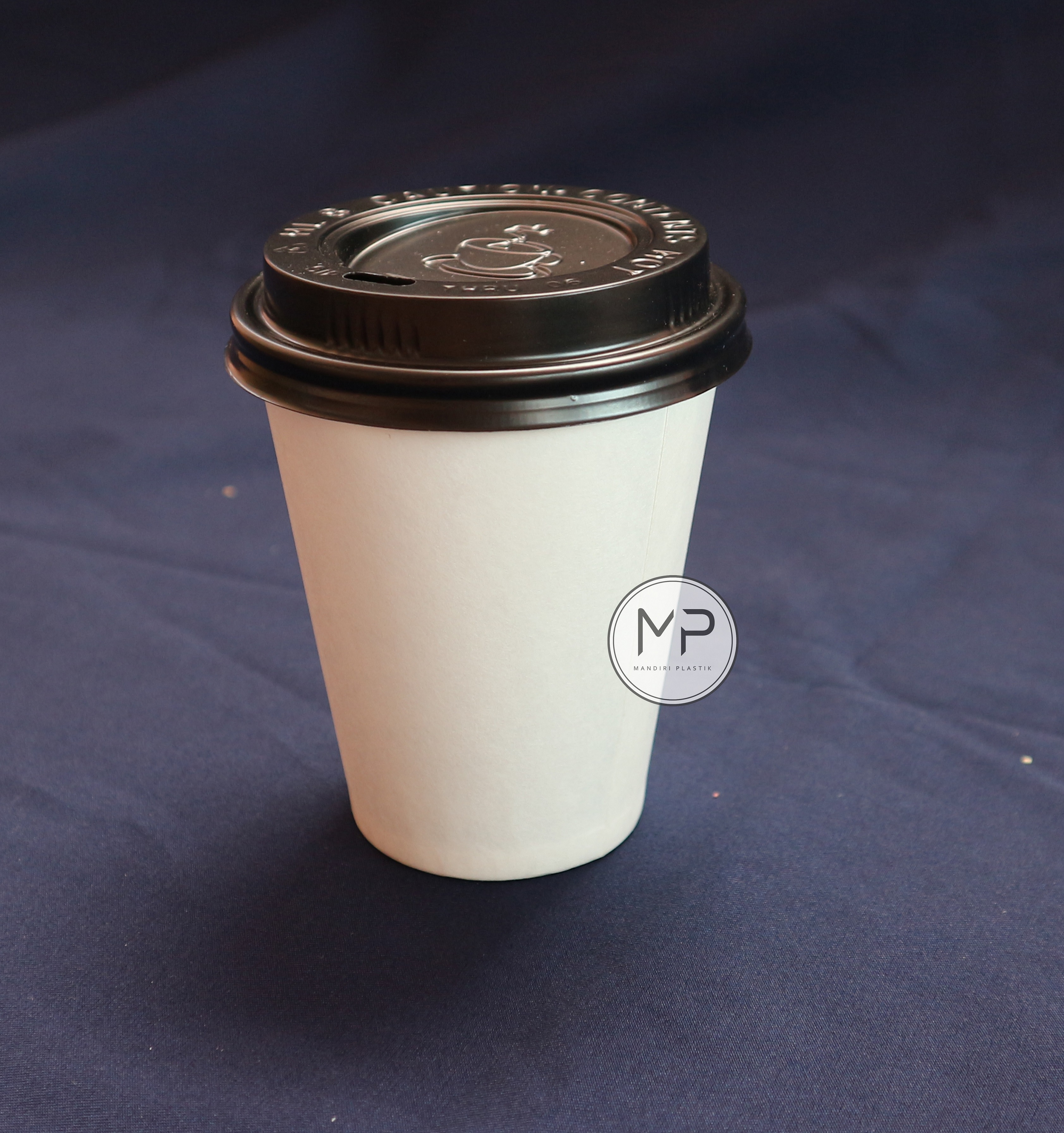 Paper Cup / Papercup / Gelas Kertas Kopi PUTIH 8oz DENGAN TUTUP -50pcs ...