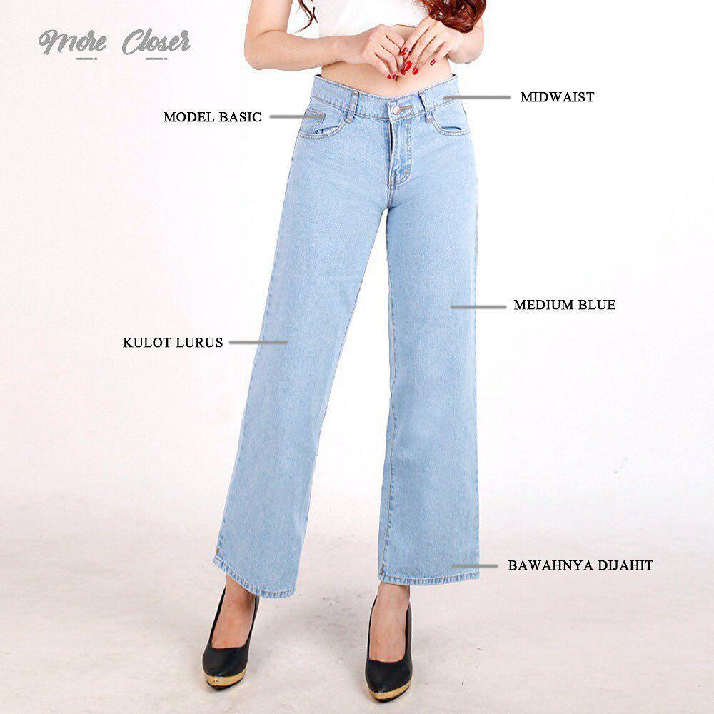 FIONA KULOT JEANS - MEDIUM BLUE SIZE 27 