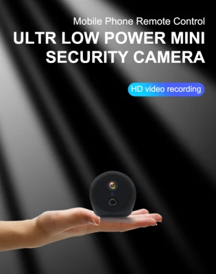 【Lowest Prize】qooiu Mini WiFi 1080P Wireless Outdoor Security Camera Rechargeable Battery Wireless IP Cam Wifi IP Camera Home Surveillance System PIR