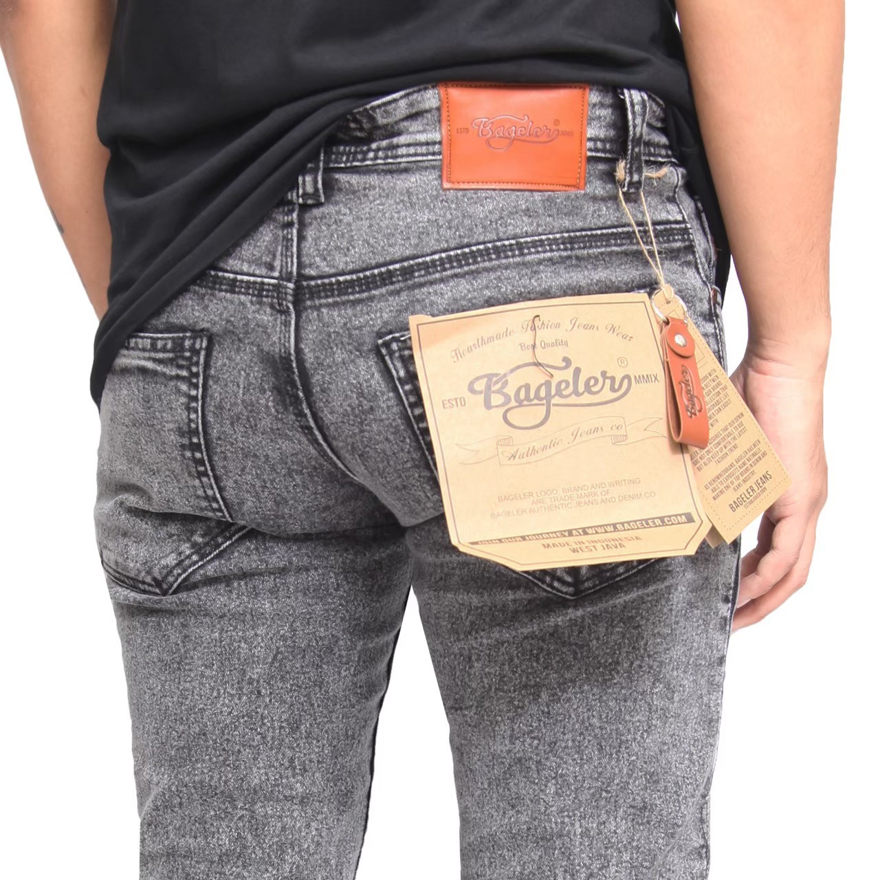 dfs Celana Jeans Pria Sandwoash Snow 