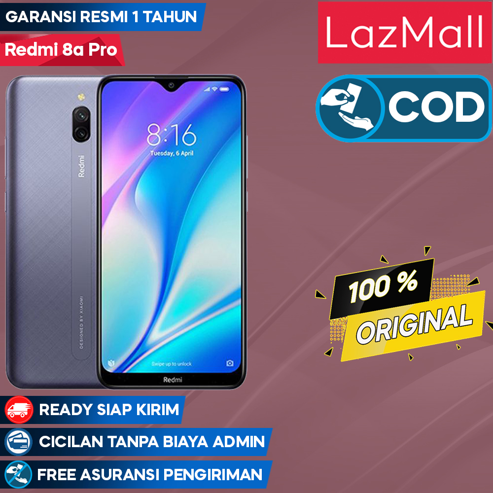 Xiaomi Redmi 8A Pro 2GB/32GB 13MP+2MP AI Dual Kamera Snapdragon 439 Baterai 5000mAh - Garansi Resmi