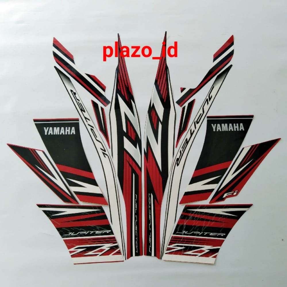 Striping Motor / Stiker Yamaha jupiter Z1 2016 Hitam-merah | Lazada