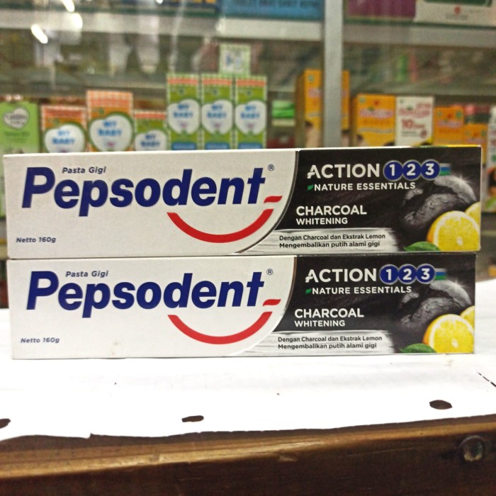 harga pepsodent charcoal 160 gr