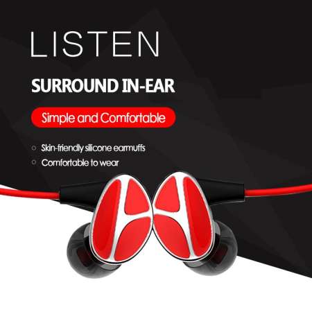 Habuy 3.5 มม. IPX4 กันน้ำ S9 หูฟังมีสายชุดหูฟังชนิดใส่ในหูเพลง HIFI หูฟัง GAMING หูฟังพร้อมไมโครโฟนสำหรับสมาร์ทโฟน