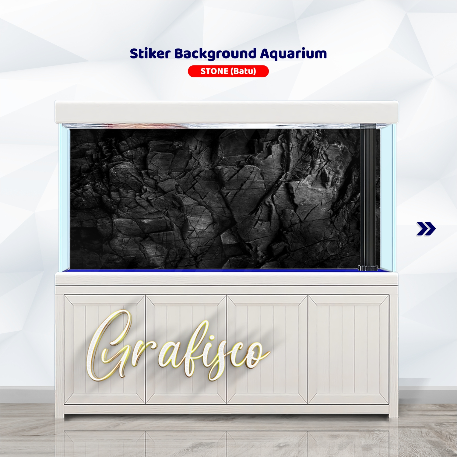 Background Aquarium / Stiker Aquarium / Stiker Aquarium Belakang