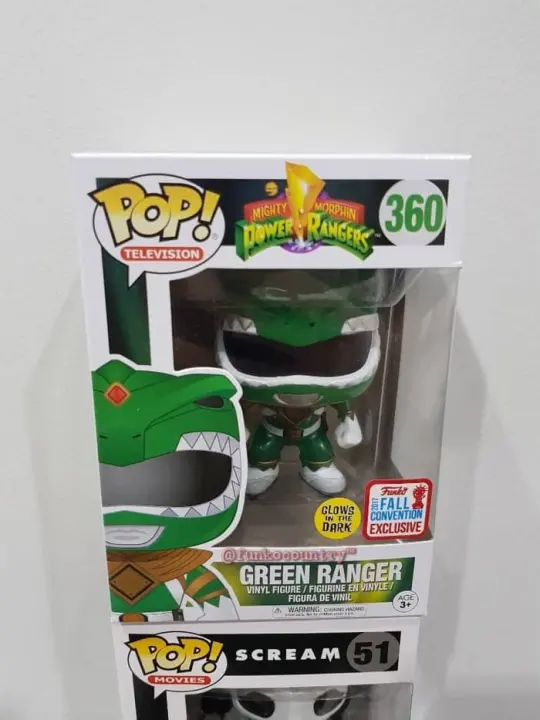 green ranger funko pop glow in the dark