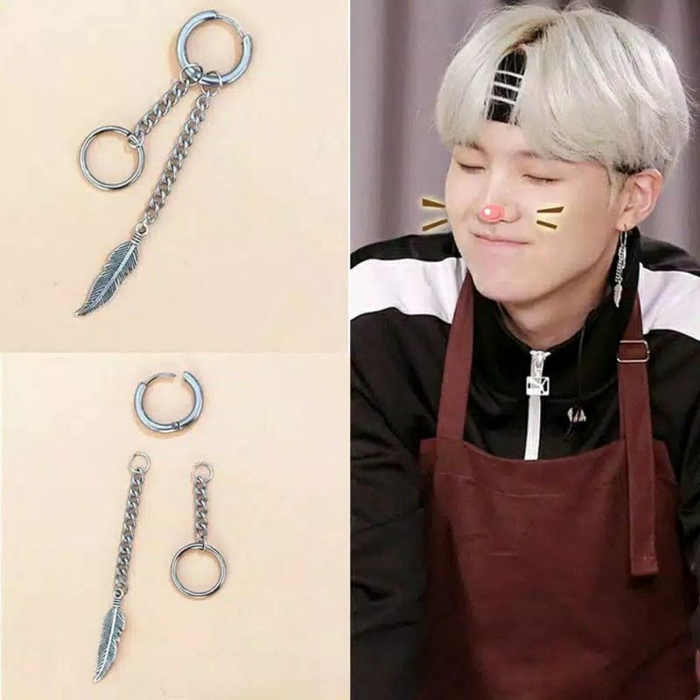 Suga on sale feather earrings