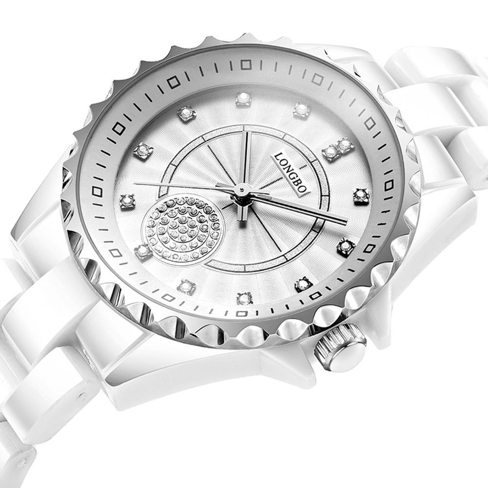 Longbo 80027 Jam Tangan Wanita Casual Bisnis Analog Quartz Keramik 33 mm - Anti Air 30 M - Water Resistant Fashion Watches