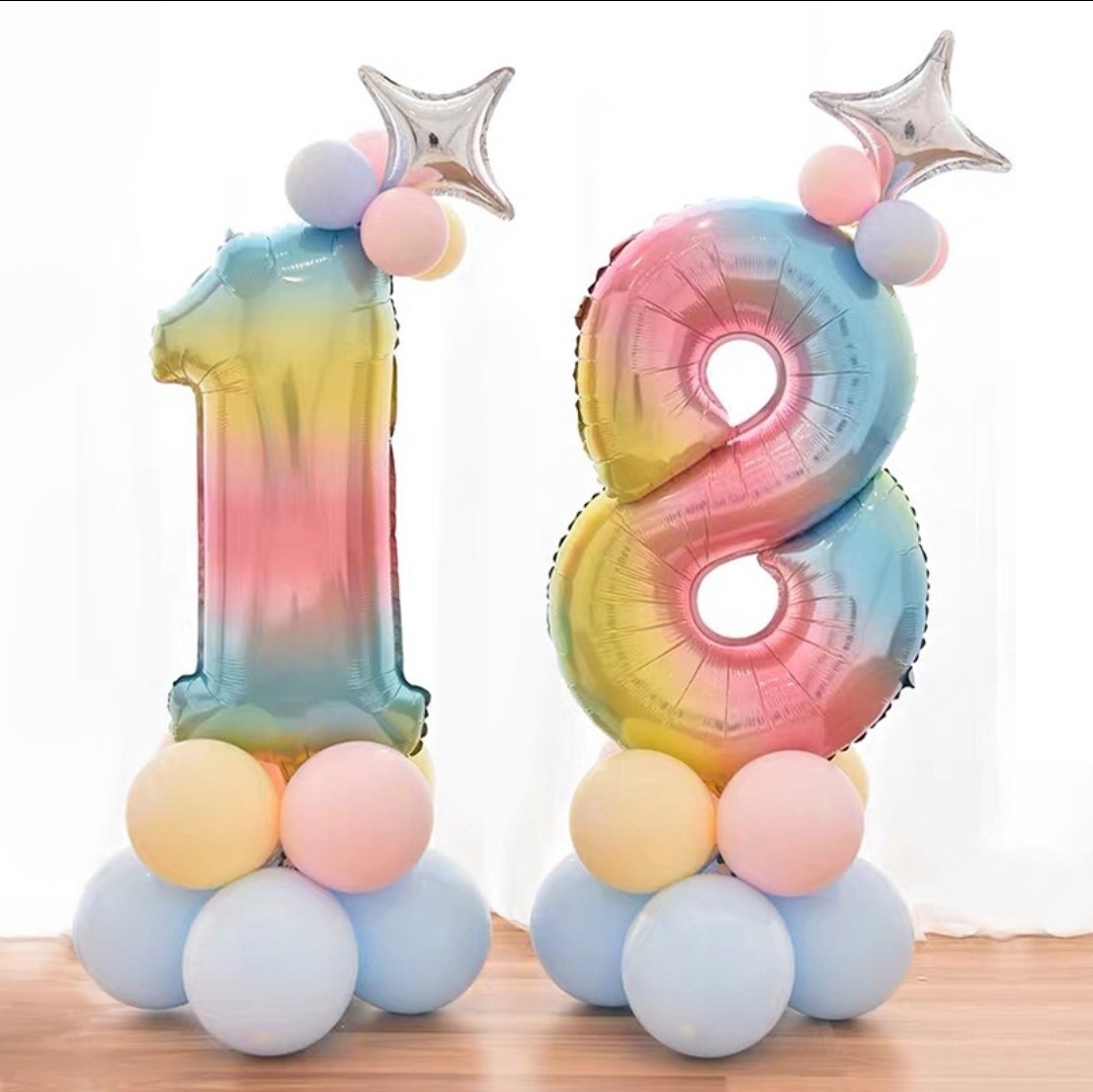 шары цифры на день рождения