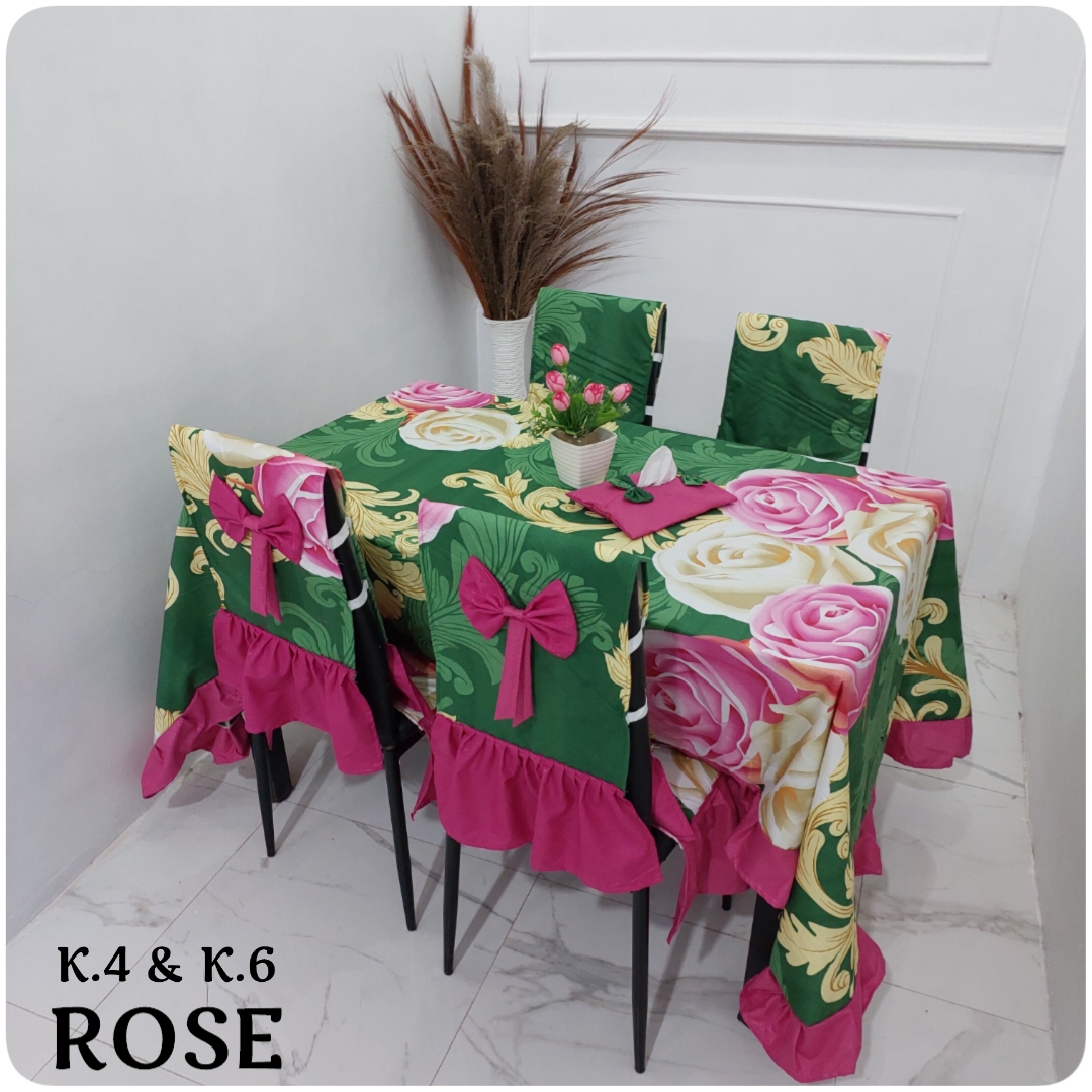 SARUNG KURSI/ COVER KURSI MEJA MAKAN/ SET KURSI 4 Lazada Indonesia