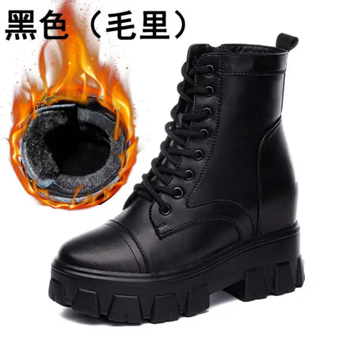 women's casual lace up martin boots